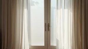 Czym zasłonić szyby w drzwiach pokojowych