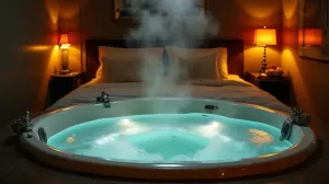 Apartament z jacuzzi w pokoju